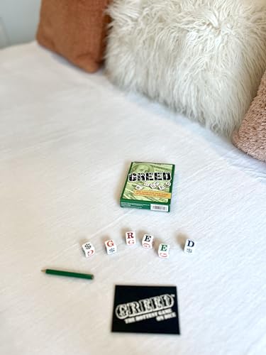 TDC Games Greed Dice Game - Great for Party Favors, Stocking Stuffers, Travel, Camping, for Adults and Families (Pack of 2)