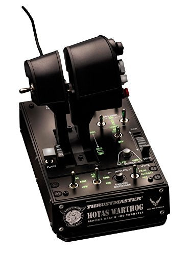 Thrustmaster HOTAS Warthog Dual Throttle Flight Quadrant Add-On - PC | magnetic sensors, adjustable friction, idle & afterburner detents, 17 programmable buttons, metal base, A-10C replica - style: Dual Throttles