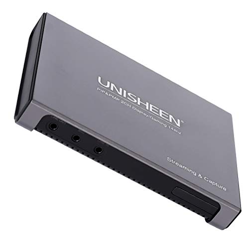 4K 144FPS hdmi Capture Card-HDMI to USB 3.0、Type C Video Capture Device for Streaming,PIP Switchable,Device for Streaming, Live Broadcasting, Video Conference, Teaching, Gaming