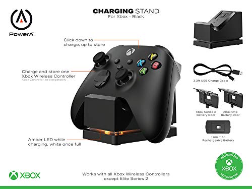 PowerA Charging Stand for Xbox Series X|S - Black - color: Black, style: Single Charge