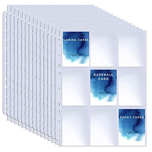 9 Pocket Page Protector, 200 Pack Trading Card Sleeves for Skylanders, MTG, Coupon, Game, Football Cards - size: 200