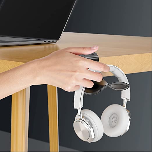 2-Pack Never Fall Headphone Hook Wall Mount Headset Holder White | Stand fixted with screws for airpods max sennheiser sony bose beats akg - color: White Z(2 Pack)