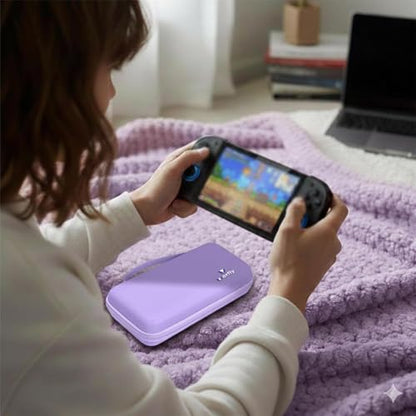 worfty Travel Carrying Case for Retroid Pocket 6/ G2/ 5/ 4/ 4pro Game Handheld Console (Case Only) - Hard Protective Carrying Storage Bag (Purple) - color: Purple