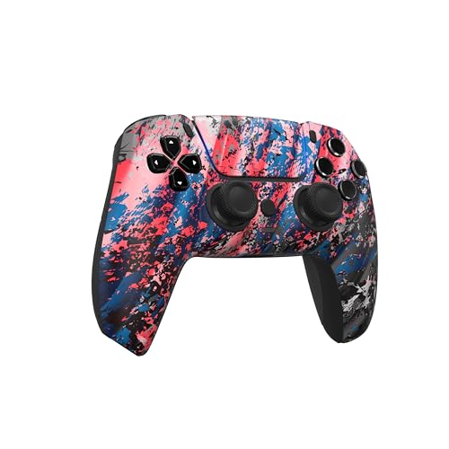 Custom Controllerzz Custom Wireless Controller Compatible with PS5 - Multiple Designs Available (Glacier Burn) - color: Glacier Burn