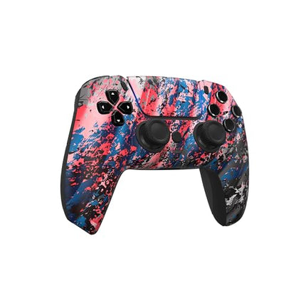 Custom Controllerzz Custom Wireless Controller Compatible with PS5 - Multiple Designs Available (Glacier Burn) - color: Glacier Burn
