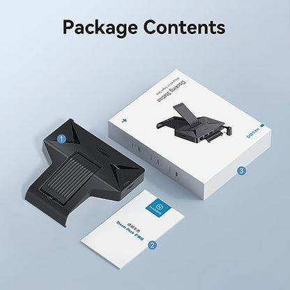 Hagibis Steam Deck Docking Station, 6 in 1 USB-C Dock Stand for SteamDeck OLED with 100W Power Delivery, 4K@60Hz HDMI, 1000Mbps RJ45,2 USB 3.0, Micro SD Card Reader, Portable USB Hub Kickstand