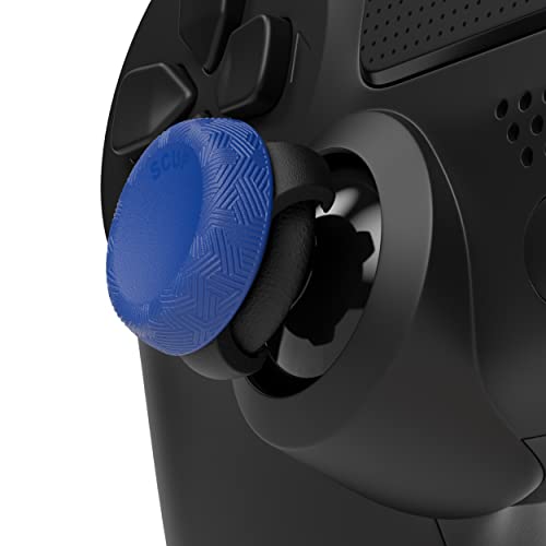SCUF Control Thumbstick Grips - 4 Pack with 2 Bases - Tactic - Joystick Thumb Grips For Xbox One and Xbox Series X & S, PS4, PS5, Nintendo Switch Pro Controller - Blue - color: Blue, size: 4 Pack, style: Tactic