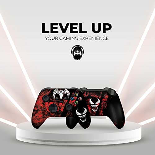 DreamController Carnagge Custom X-box Controller Wireless compatible with X-box One/Series X/S Proudly Customized in USA with Permanent HYDRO-DIP Printing(NOT JUST A SKIN) (MODDED) - color: Carnagge, size: Modded - Front & Back Print