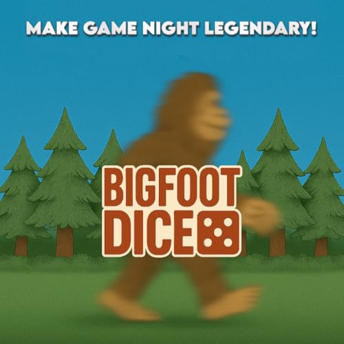 WhirlJoy Bigfoot Dice, Family Dice Game, Wilderness Photography Theme, Ages 12 and Up, 2+ Players