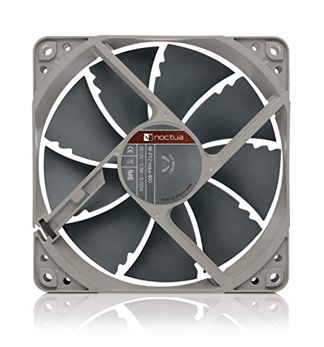 Noctua NF-P12 redux-900, Ultra Quiet Silent Fan, 3-Pin, 900 RPM (120mm, Grey) (Pack of 2) - size: 120x120x25mm (Pack of 2)