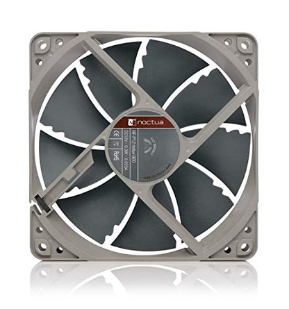 Noctua NF-P12 redux-900, Ultra Quiet Silent Fan, 3-Pin, 900 RPM (120mm, Grey) (Pack of 2) - size: 120x120x25mm (Pack of 2)