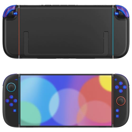 eXtremeRate DIY Replacement Full Set Buttons for Joycon 2, Custom ABXY Direction Keys Dpad + - C Home Capture Release L R ZR ZL Trigger Buttons for Nintendo Switch 2 Controller - Chameleon Purple Blue - color: Chameleon Purple Blue
