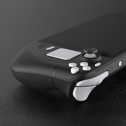 eXtremeRate White Replacement Full Set Buttons for Steam Deck, DIY Custom ABXY D-pad Trackpad Bumpers Triggers Buttons and Screwdriver Tools for Steam Deck LCD Handheld Console - Console NOT Included - color: White
