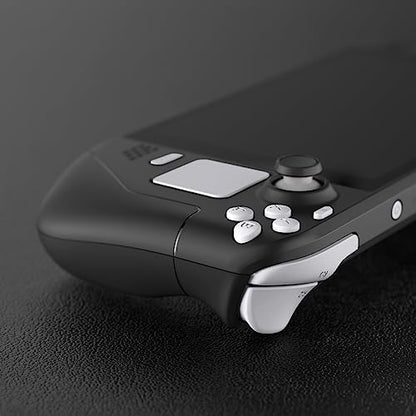 eXtremeRate White Replacement Full Set Buttons for Steam Deck, DIY Custom ABXY D-pad Trackpad Bumpers Triggers Buttons and Screwdriver Tools for Steam Deck LCD Handheld Console - Console NOT Included - color: White