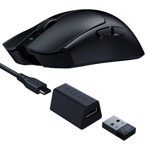 Razer Viper V3 Pro SE Wireless Gaming Mouse: 54g Lightweight - 1K Polling Dongle - 35K DPI Optical Sensor - Gen3 Optical Switches - Symmetrical Shape - 8 Programmable Controls - 95 Hr Battery - Black - color: Black, style: 1000 Hz Polling