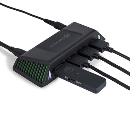 PowerA 4-Port USB 5Gbps Hub for Xbox Series X|S, USB 3.2, AC Powered, Weighted Base, Officially Licensed - style: USB Hub