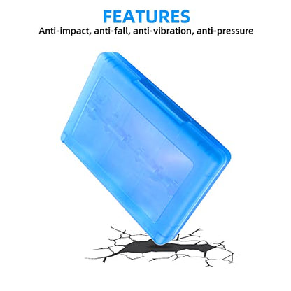 3DS Game Holder Card Case, 28-in-1 Game Holder Card Case Compatible with Nintendo NEW 3DS / NEW 3DS XL / 3DS / 3DS XL / DSi / DSi XL / DS / NEW 2DS /NEW 2DS XL / 2DS/ 2DS XL Catridge Storage Box (Blue) - color: Blue