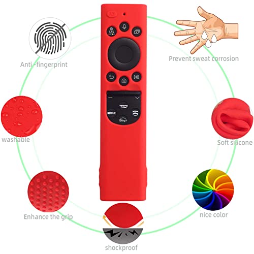 Silicone Case for Samsung Smart TV Solar Cell Remote Control BN59-01385 BN59-01386 TM2280E Shockproof Protective Silicone Cover（Midnight Blue） - color: Midnight blue