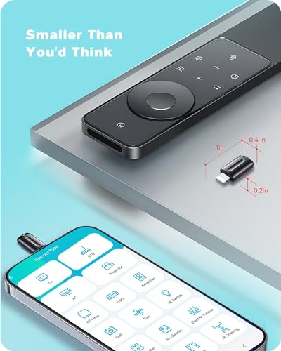 IR Blaster Universal Remote Controller for Lightning iPhone | IR Blaster for Lightning Iphone All in One Remote Controller for TV/AC/DVD for Samsung/Sony/Panasonic and More - size: for Lightning Plug iOS