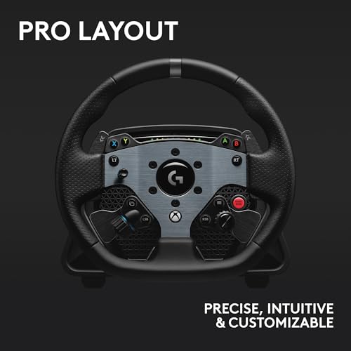 Logitech G PRO Racing Direct Drive Wheel, Hub, & Base for Xbox/PC | Xbox One compatible, ultra-realistic feedback, magnetic gear shift paddles, dual clutch, PRO button layout - style: Xbox|PC