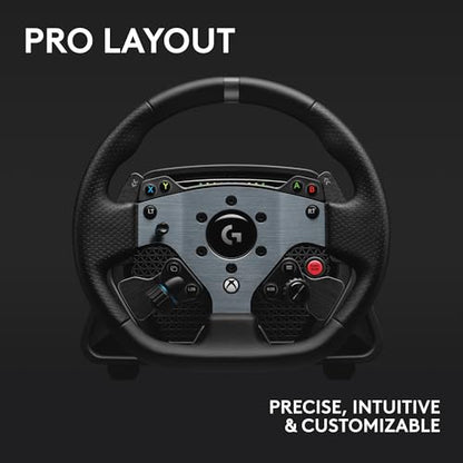 Logitech G PRO Racing Direct Drive Wheel, Hub, & Base for Xbox/PC | Xbox One compatible, ultra-realistic feedback, magnetic gear shift paddles, dual clutch, PRO button layout - style: Xbox|PC
