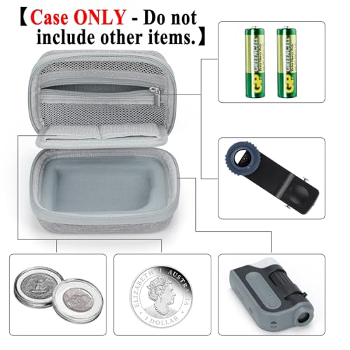 Jiusion USB Microscope Case for Carson MicroBrite Plus (MM-300) BNISE LAKWAR BEBANG Brand Pocket Microscope Mini Handheld Scope, Waterproof Shockproof Dust-proof Include a Carabiner (Case Only) - size: For Carson MicroBrite Plus BNISE/LAKWAR/BEBANG