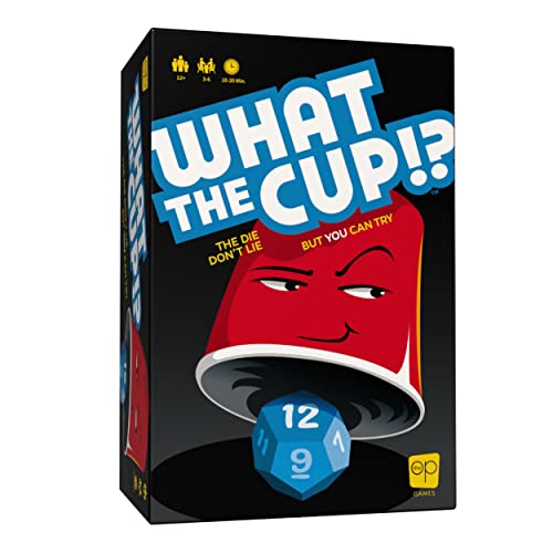 What The Cup!? | Social Bluffing Dice Game | Featuring Handheld Dice Cups & D12 Dice | Spy, Swap, Steal The Winning Cup | 3-6 Players, Ages 12+