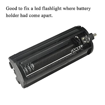 HAHIYO 3xAAA Cylindrical Battery Holder Black Adapter Tube Case Not Corrode Solid Good Contact Bear Battery Leakage Smooth Load for Flashlight Torch Led RC 2.15inch Length 3PCS Plastic - style: 3AAA(cylinder)-3P