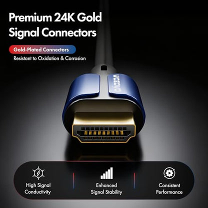 Type-C to HDMI 2.0 Cable 4K@60Hz Ultra HD, 6.6 Feet,18Gbps High-Speed Transfer, Pure Copper & 24K Gold-Plated Male to Male Connectors, Compatible with TV, Laptop, Type-C Smartphone, Projector