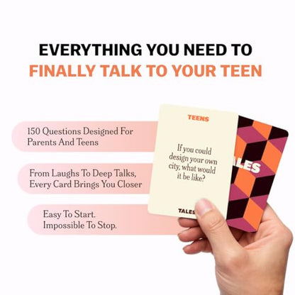 TALES 150 Conversation Cards, Teens Edition, Road Trip Game, Family Bonding - color: Teens Edition