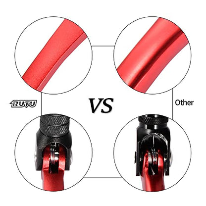 RUTU Folding Gear Shifter Shift Lever, Aluminum Dirt Bike Shift Lever, Compatible with XR50 CRF50 XR CRF 50cc 70cc 90cc 110cc 125c Motorcycle, Dirt Pit Bike Lifan - Black and Red | CNC, Folding, Unbrakable, Replacement for CRF50 XR50 - color: Red-Black