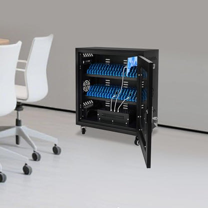 Rechargeable Mobile Phone Charging Cabinet,40 Slots Cell Phones Charging Station Portable Cellphone Charging Cart with Combination Lock, for Students and Employees, Tourists (40Slots) - size: 40Slots