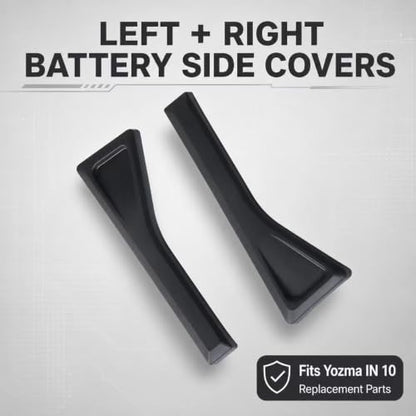 Battery Cover Guard Compatible Fit for Yozma IN 10, Electric Dirt Bike Battery Wrap Protector Left & Right Side Covers, Controller Cover Replacement Parts (Left and right battery side covers) - color: Left and right battery side covers