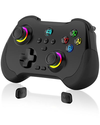 Joso Mobile Gaming Controller for iPad/iPhone/Tablet, Cloud Controller Remote Joystick for iOS/Android, Wireless Switch Controller with Macro Buttons/Hall-Rocker/Hall-Trigger - Black - color: Black