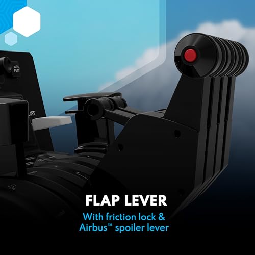 Honeycomb Aeronautical Throttle Pack for Airbus A319-A380 — Flight Simulator Controls Compatible w/Honeycomb Bravo Throttle Quadrant — Flight Sim Add-On w/Precision Control & Refriction Lock | Expands Honeycomb Bravo Throttle Quadrant for Airbus Aircraft,
