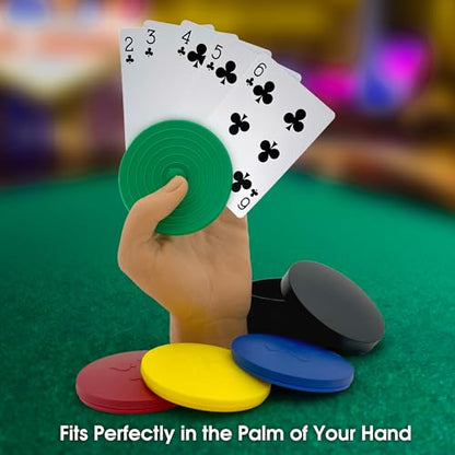 CHH Round Card Holders with Case – Set of 4 in Red, Yellow, Green & Blue