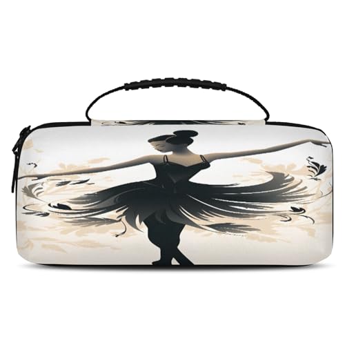 Adornori Ballerina Carry Case Compatible with Nintendo Switch 2, with 20 Games Cartridges, Ballet Portable Travel Carrying Case Pouch for Accessories & Games - color: Multicolor 5
