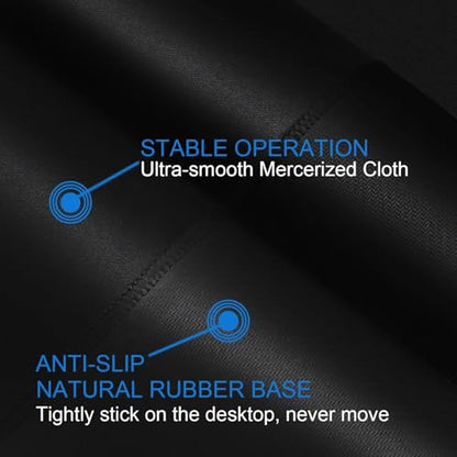 Mouse pad, Gaming Mouse pad Durable Stitched Edge, Premium-Textured Water Resist Mousepad, Non-Slip Rubber Base Mouse Pads for Computers, Laptop, Gaming, Home, Office, 11.8 x 9.9 in, Black - color: Black, size: 11.8L x 9.9W inches