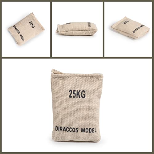 24pcs 1/16 Scale Sand Bags - Sandbag Set, Accessory for RC Tank Model Soldier Action Figure, 1:16 Military Sandbags for Trench Warfare Battle WWII WWI - size: 24pcs