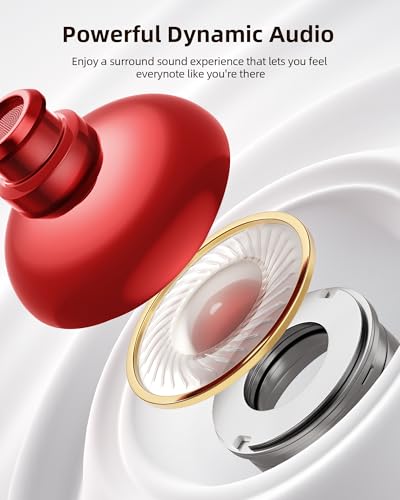 PocBuds Bluetooth Headphones Wireless Earbuds 80hrs Playtime Wireless Charging Case Digital Display Sports Ear Buds with Earhook Deep Bass IPX7 Waterproof Over-Ear Earphones for TV Phone Laptop Black - color: Black, style: Standard