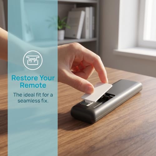Lurrose 2pcs Replacement Lid for Remote Battery, Plastic Remote Battery Door Cover Plate Shell for Home Living Room Air Conditioner Control Accessories