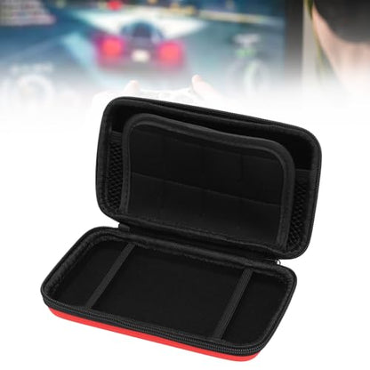 Carrying Case for NintendoNew New 2DS XL, 2DS LL, NEW 3DS, 3DS Console, Hard Protective Shell Travel Case Pouch with 8 Game Cartridges Slot, Water Proof PU & Hard EVA, Console - color: Red