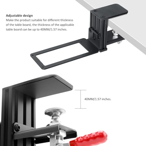 Huye Steel Clamp-on Joystick Mount Designed for Logitech G Extreme 3D PRO Joystick for Windows, Adjustable Durable Steel Desk Mount Holder - size: 1 Pack