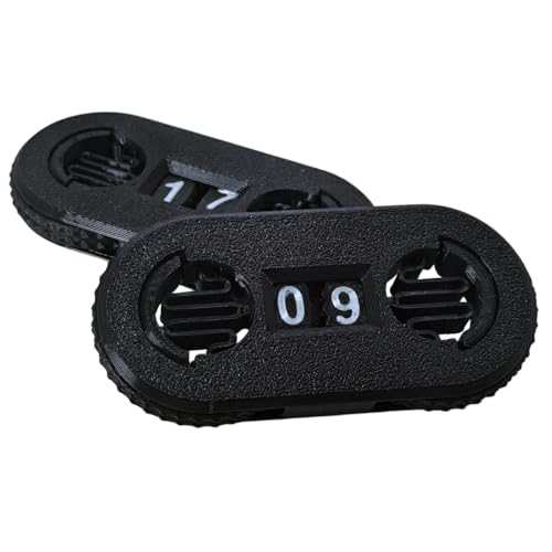 2 Pack MTG Life Counter - HP Tracker with Tracking Card Slot MTG RPG Tabletop Dungeons and Dragons (Black) - color: Black