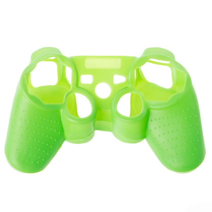 Silicone Case Soft Protective Skin Cover for PS3 Controller Gel Rubber Case Cover Replacement (Green) - color: Green