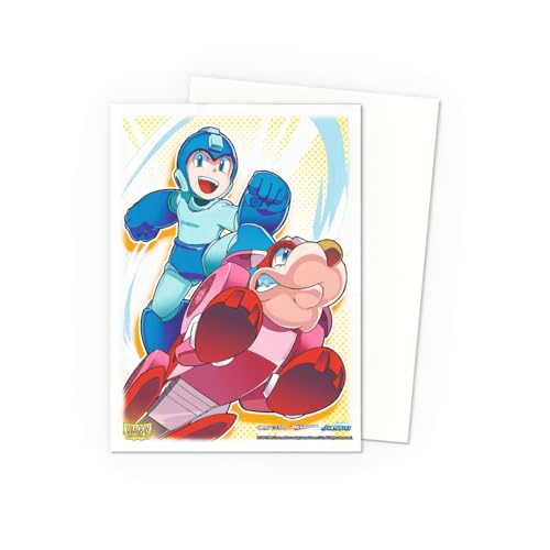 Dragon Shield | Matte Art Sleeves | 100 CT - Smooth & Tough Premium TCG Sleeves | Compatible with Pokemon, One Piece & Magic the Gathering | Mega Man & Rush - color: Mega Man & Rush