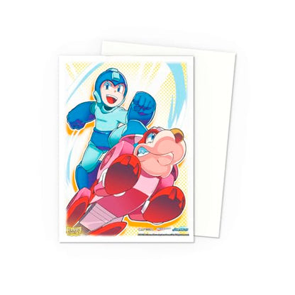Dragon Shield | Matte Art Sleeves | 100 CT - Smooth & Tough Premium TCG Sleeves | Compatible with Pokemon, One Piece & Magic the Gathering | Mega Man & Rush - color: Mega Man & Rush