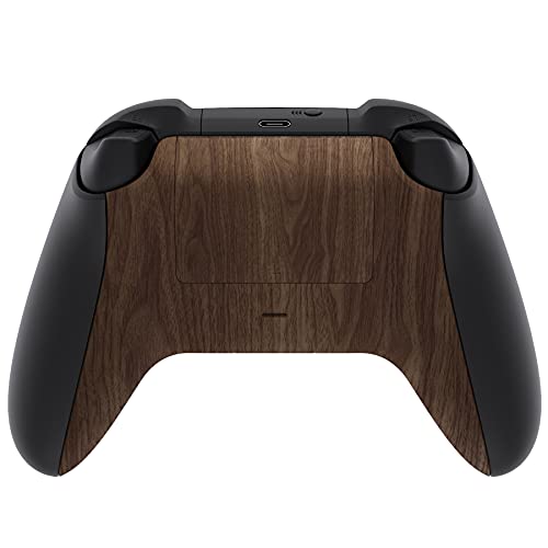 eXtremeRate Custom Back Cover Shell for Xbox Series X & S Controller, Wood Grain Replacement Controller Battery Cover & Bottom Shell - color: Wood Grain