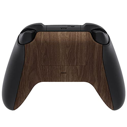 eXtremeRate Custom Back Cover Shell for Xbox Series X & S Controller, Wood Grain Replacement Controller Battery Cover & Bottom Shell - color: Wood Grain