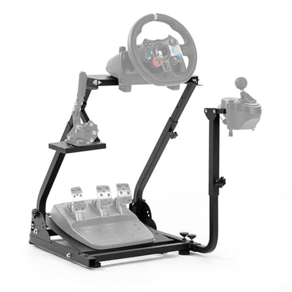 Marada Racing Steering Wheel Stand Adjustable Driving Simulator Cockpit Fit for Thrustmaster T300RS T500RS, for Logitech G929 923 Wheel & Pedals & Handbrake Purchase Separately